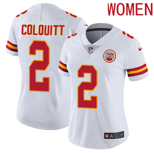 2019 Women Kansas City Chiefs 2 Colquitt white Nike Vapor Untouchable Limited NFL Jersey